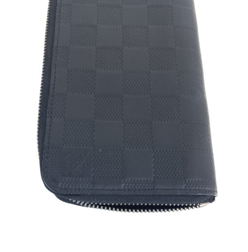 Louis Vuitton Black Leather Damier Infini Vertical Wallet 18