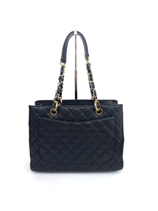 Chanel GST Black Caviar Shopping Tote Gold Hardware 6