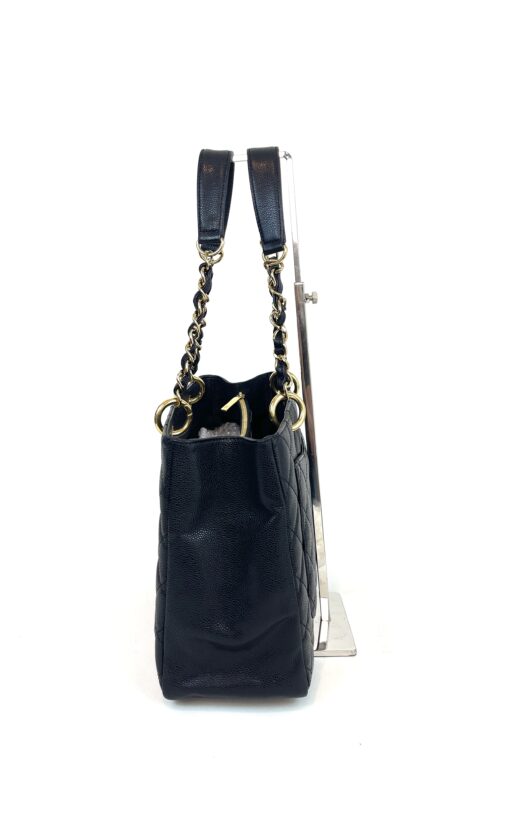 Chanel GST Black Caviar Shopping Tote Gold Hardware 20