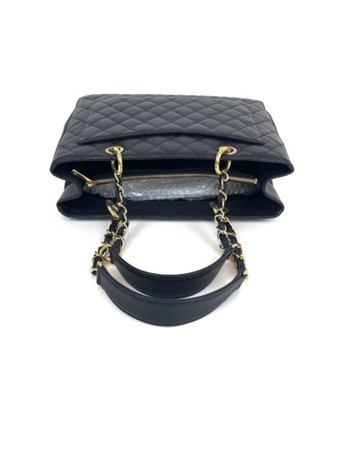 Chanel GST Black Caviar Shopping Tote Gold Hardware 9