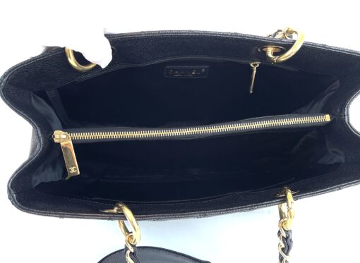 Chanel GST Black Caviar Shopping Tote Gold Hardware 5