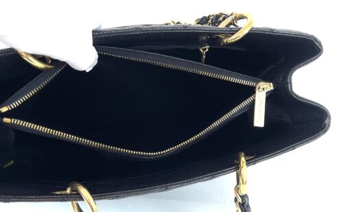 Chanel GST Black Caviar Shopping Tote Gold Hardware 8