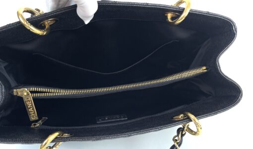 Chanel GST Black Caviar Shopping Tote Gold Hardware 22