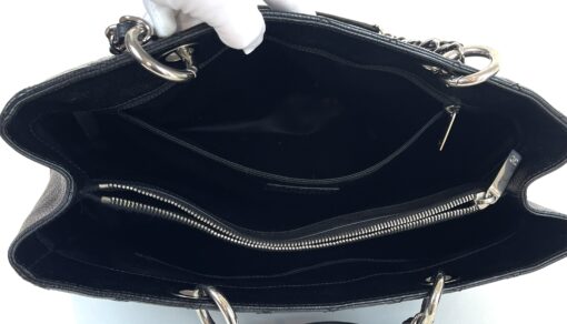 Chanel GST Black Caviar Shopping Tote Silver Hardware 19