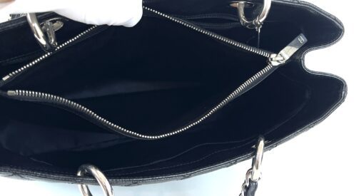 Chanel GST Black Caviar Shopping Tote Silver Hardware 12