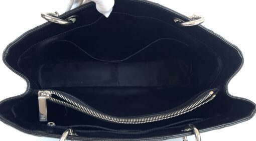 Chanel GST Black Caviar Shopping Tote Silver Hardware 14