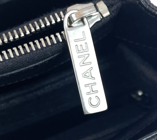 Chanel GST Black Caviar Shopping Tote Silver Hardware - Image 13