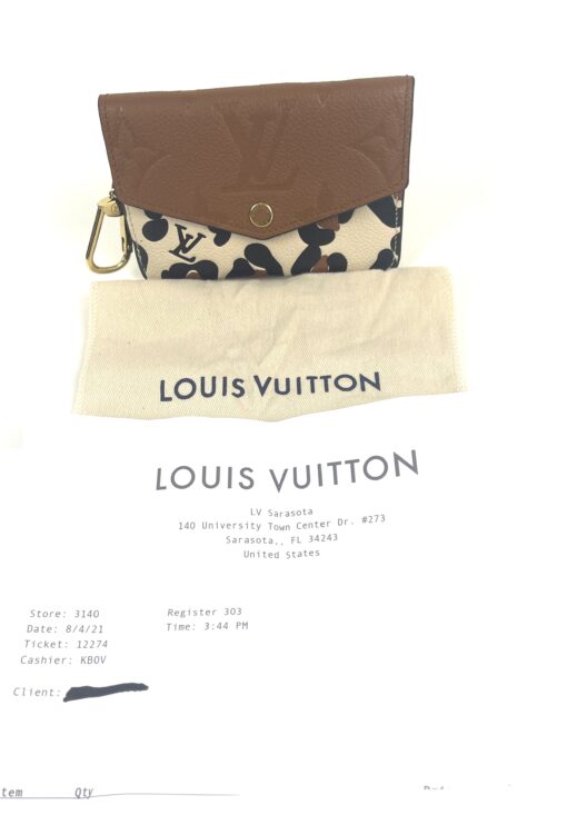 Louis Vuitton Empreinte Monogram Giant Wild At Heart Key Pouch Caramel 4