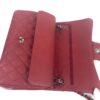 Chanel Caviar Quilted Jumbo Double Flap Deep Red Silver Series 14 15