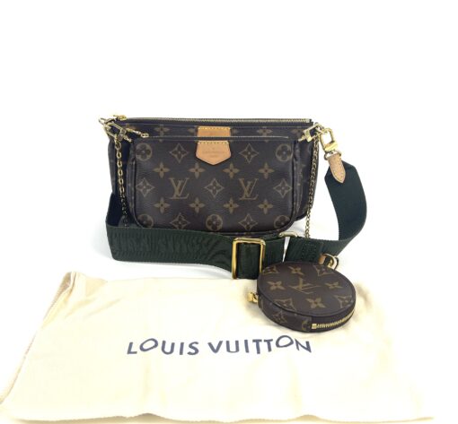 Louis Vuitton Multi Pochette Accessories Full Set Khaki Green 2023 - Image 4