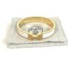 Hermes Clic H White and Yellow Gold GM Bracelet 3