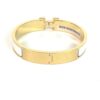 Hermes Clic H White and Yellow Gold GM Bracelet 5