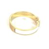 Hermes Clic H White and Yellow Gold GM Bracelet 4