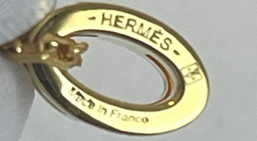 Hermes H Pop Necklace White Yellow Gold - Image 4