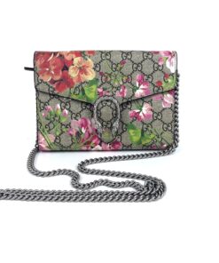 Gucci Supreme Mini Dionysus Blooms Wallet-On-Chain Bag