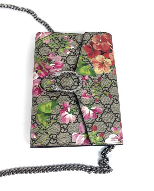 Gucci Supreme Mini Dionysus Blooms Wallet-On-Chain Bag 17