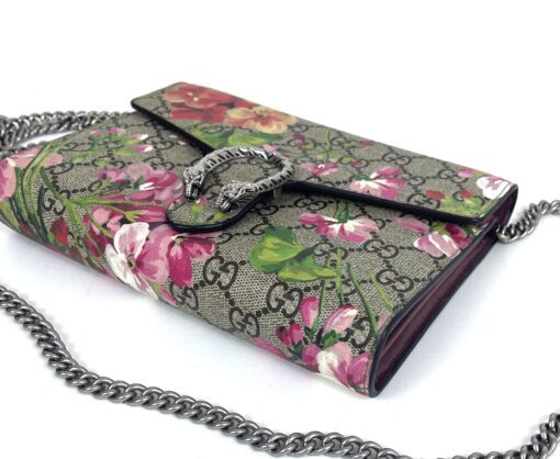 Gucci Supreme Mini Dionysus Blooms Wallet-On-Chain Bag 15