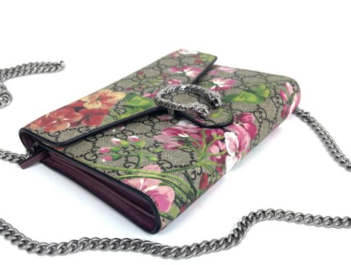 Gucci Supreme Mini Dionysus Blooms Wallet-On-Chain Bag 14