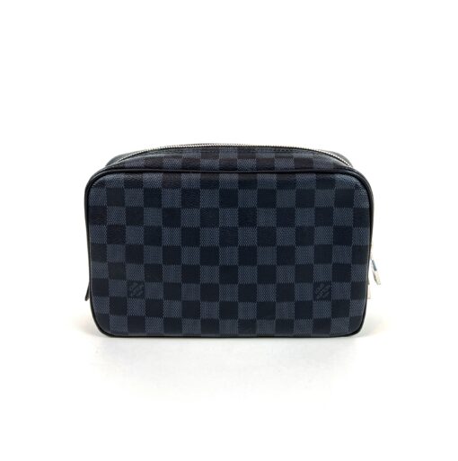 Louis Vuitton Damier Cobalt Toiletry Pouch GM Black Blue