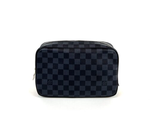 Louis Vuitton Damier Cobalt Toiletry Pouch GM Black Blue 3