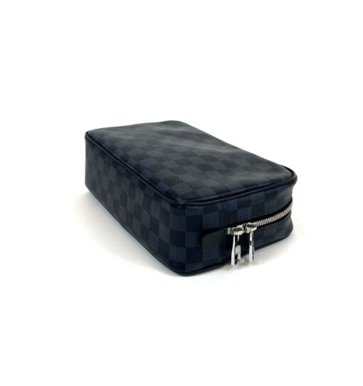 Louis Vuitton Damier Cobalt Toiletry Pouch GM Black Blue 8