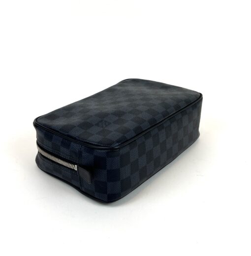 Louis Vuitton Damier Cobalt Toiletry Pouch GM Black Blue 7