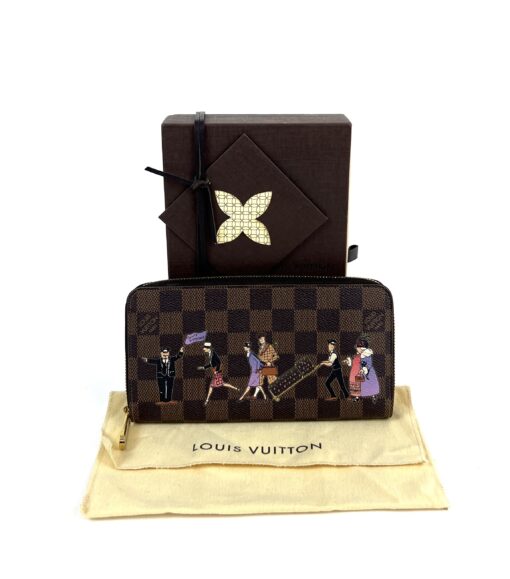 Louis Vuitton Damier Ebene Illustre de Trunks Zippy Wallet 2