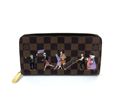 Louis Vuitton Damier Ebene Illustre de Trunks Zippy Wallet