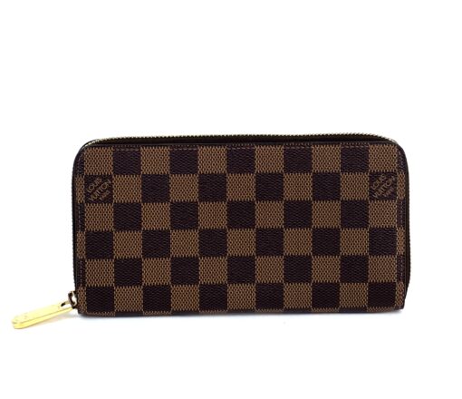 Louis Vuitton Zippy Wallet Damier Ebene Canvas Brown