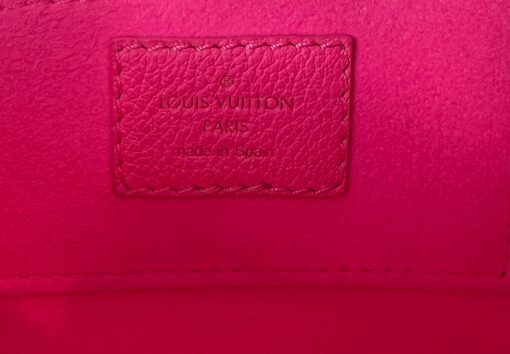 Louis Vuitton Grained Calfskin Tufted Monogram Mini Dauphine Fluo Pink 8