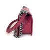 Chanel Medium Boy Dark Pink Chevron Lambskin Leather Ruthenium 22