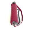 Chanel Medium Boy Dark Pink Chevron Lambskin Leather Ruthenium 20