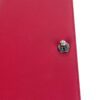 Chanel Medium Boy Dark Pink Chevron Lambskin Leather Ruthenium 19