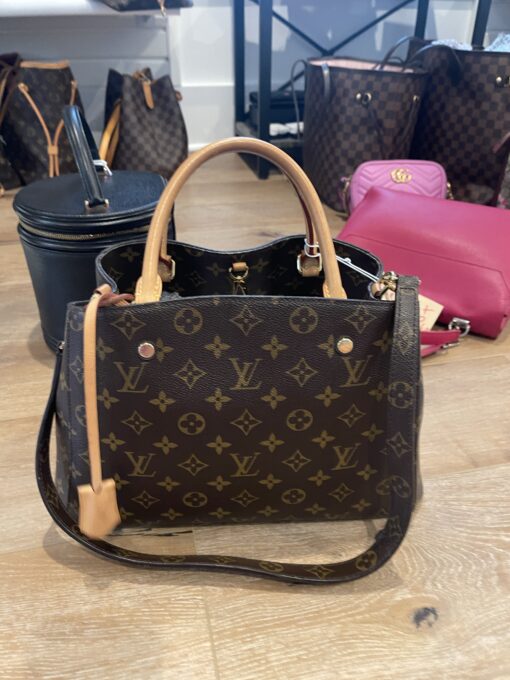 Louis Vuitton Monogram Montaigne MM Satchel or Shoulder Bag 6