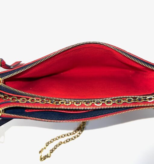 Louis Vuitton Marine Rouge Double Zip Pochette Crossbody 11