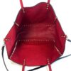 Valentino Garavani Rockstud Reversible Black Red Leather Tote 6