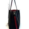 Valentino Garavani Rockstud Reversible Black Red Leather Tote 13
