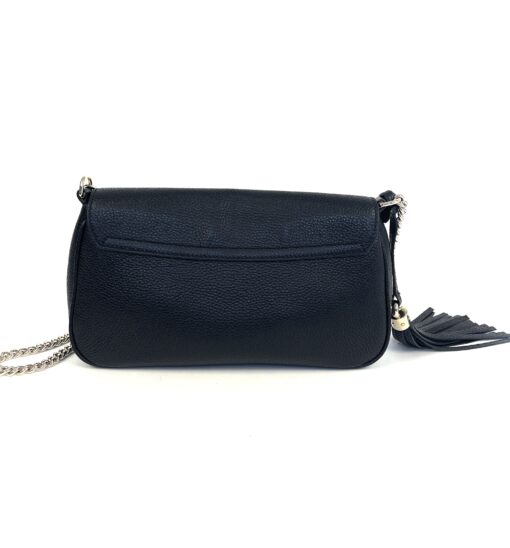 Gucci Black Leather Soho Flap Chain Crossbody 3