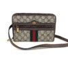 Gucci Supreme Monogram Calfskin Web Small Jackie 1961 Shoulder Bag Beige Brown Sugar 35