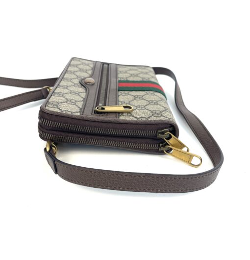 Gucci Supreme Monogram Web Ophidia Double Zip Shoulder Bag Beige New Acero 8