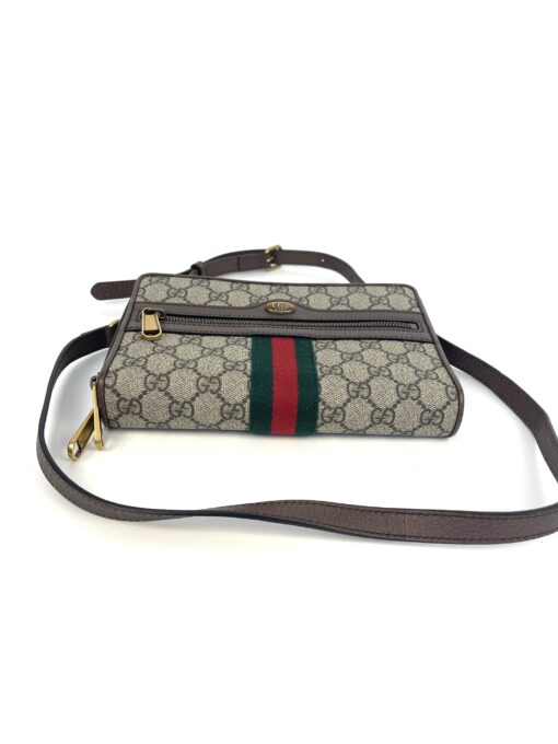 Gucci Supreme Monogram Web Ophidia Double Zip Shoulder Bag Beige New Acero 26