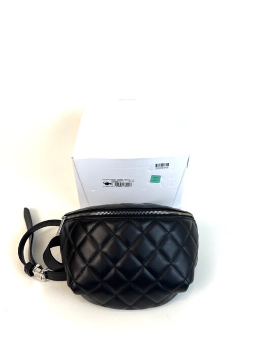 Chanel Black Quilted Leather Uniform Bum Bag Crossbody Sling Series 32 20