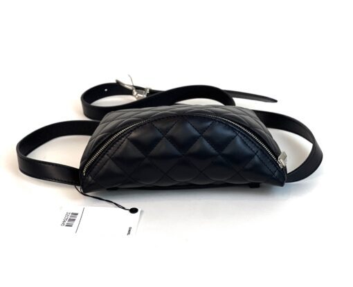 Chanel Black Quilted Leather Uniform Bum Bag Crossbody Sling Series 31 18