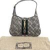 Gucci x Balenciaga Supreme Monogram Striped Logo Print Web Small Jackie 1961 Hobo Beige Ebony 5