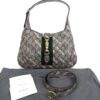 Gucci x Balenciaga Supreme Monogram Striped Logo Print Web Small Jackie 1961 Hobo Beige Ebony 4