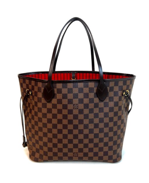 Louis Vuitton Neverfull Damier Ebene MM Cerise Red - Image 4