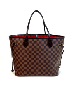 Louis Vuitton Neverfull Damier Ebene MM Cerise Red