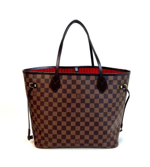 Louis Vuitton Neverfull Damier Ebene MM Cerise Red