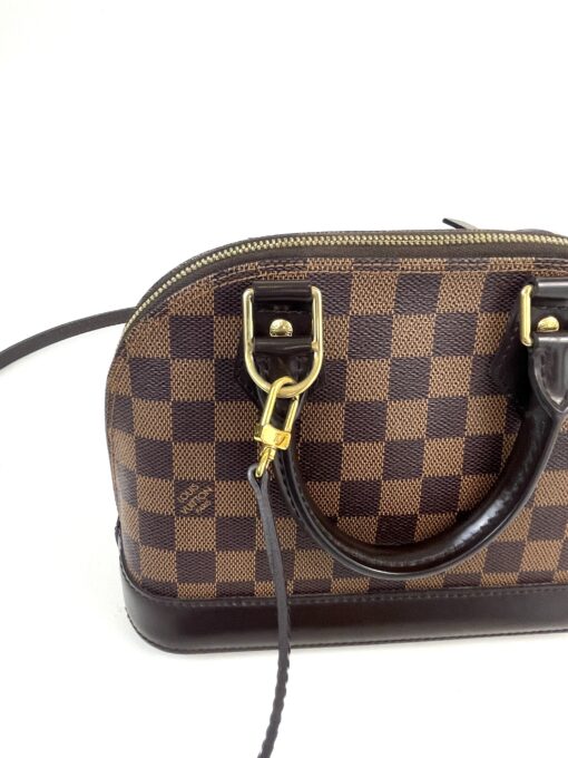 Louis Vuitton Damier Ebene Canvas Alma BB Crossbody 11