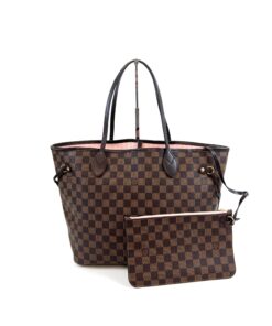 Louis Vuitton Neverfull Damier Ebene Canvas MM Pink 2